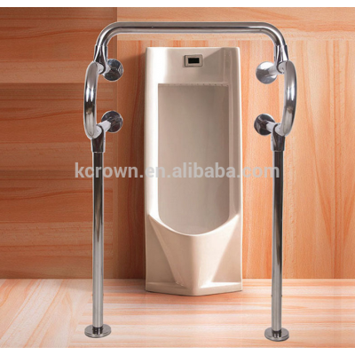 Stainless steel iron urinal security grab bar